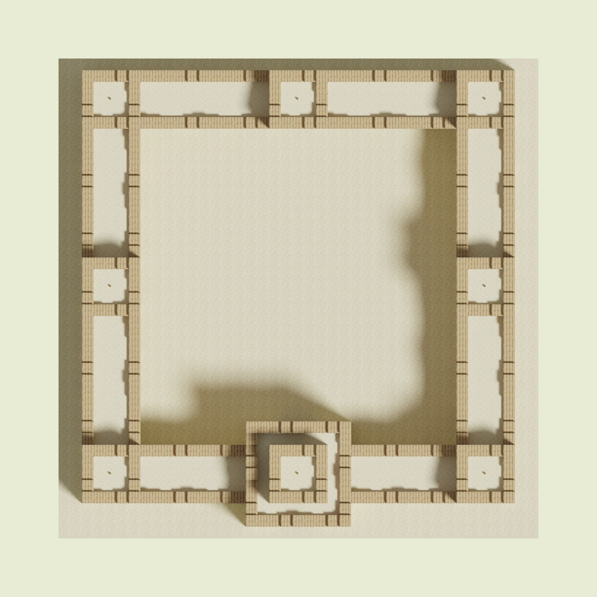 Babel Walls 3D model_2