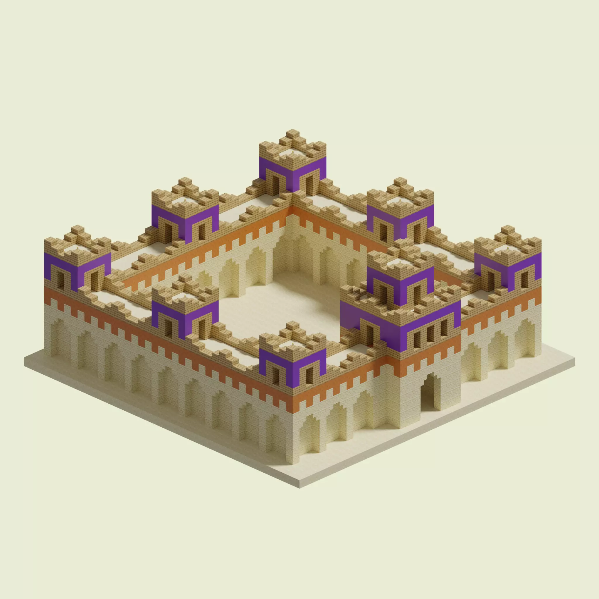 Babel Walls 3D model_0