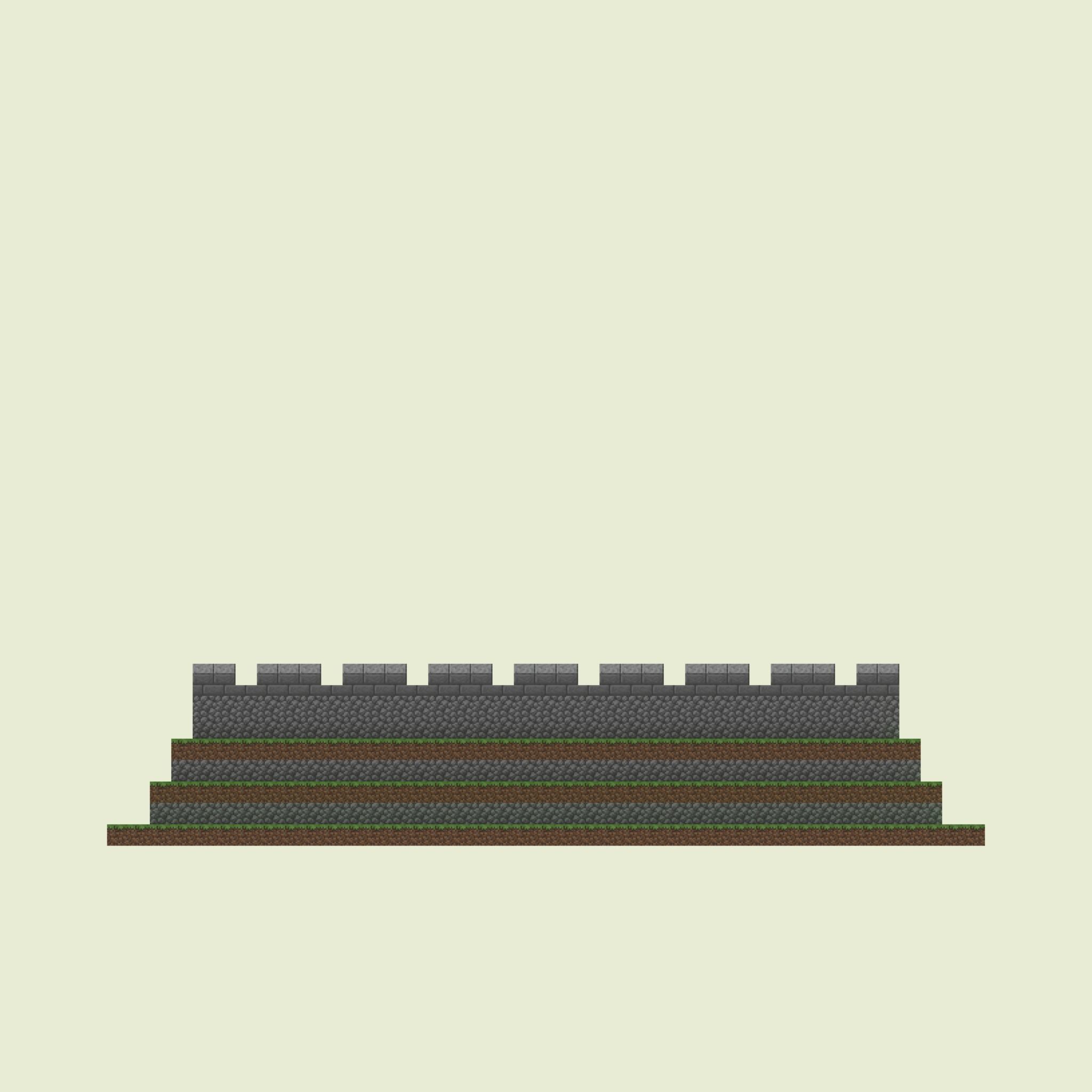Bastion Walls 3D model_5