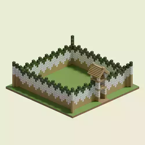 Birchwood Walls 3D model