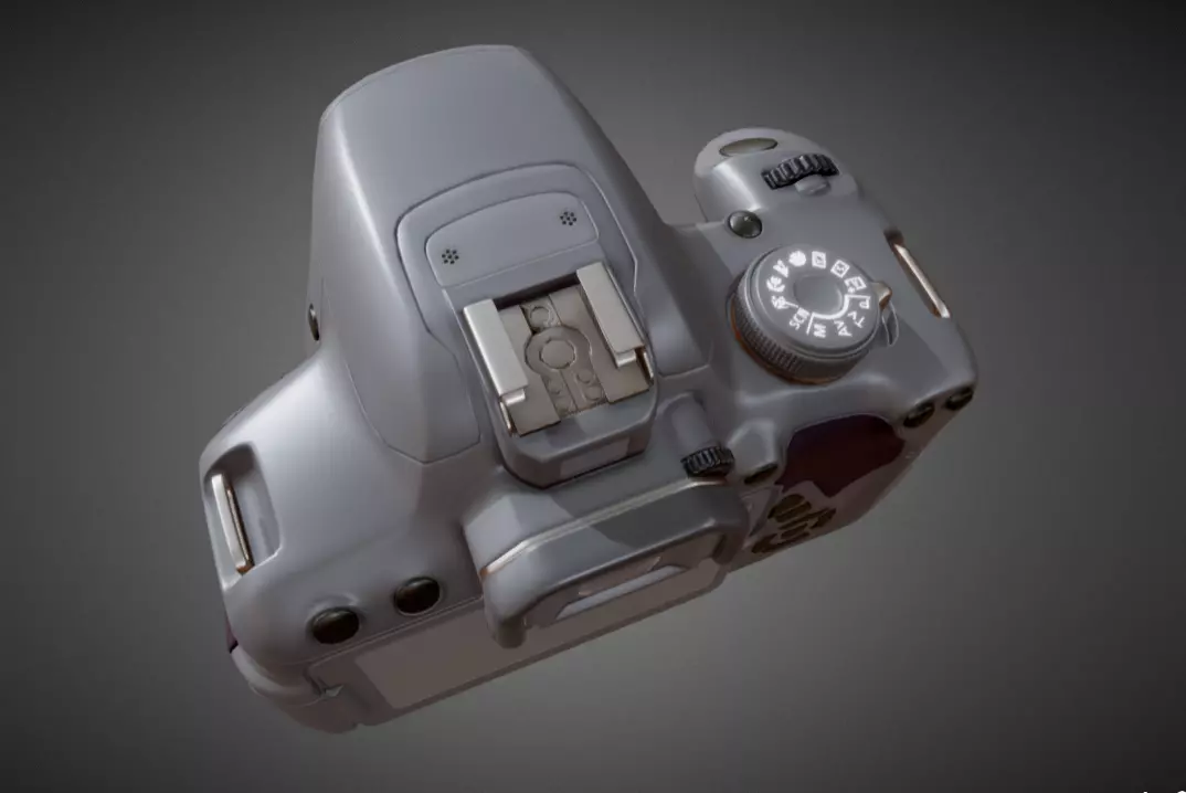 Canon Rebel T5i base mesh 3D model