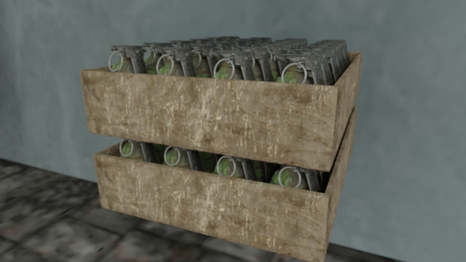 Weapons  locker 3D model_12