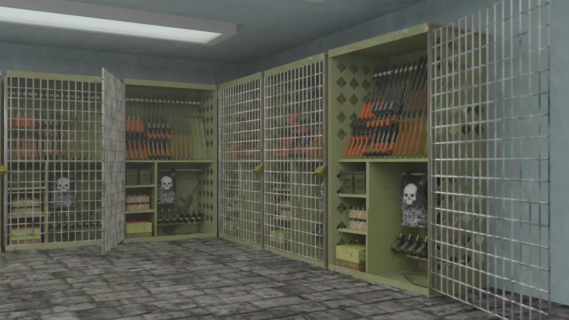 Weapons  locker 3D model_0