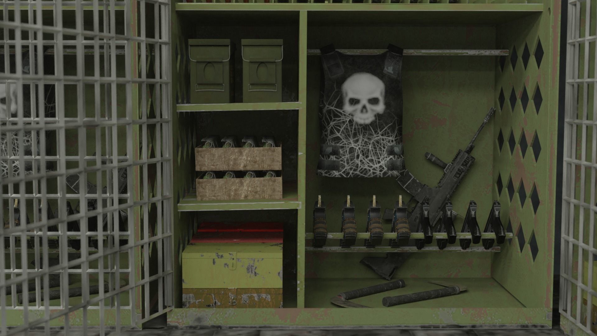 Weapons  locker 3D model_3