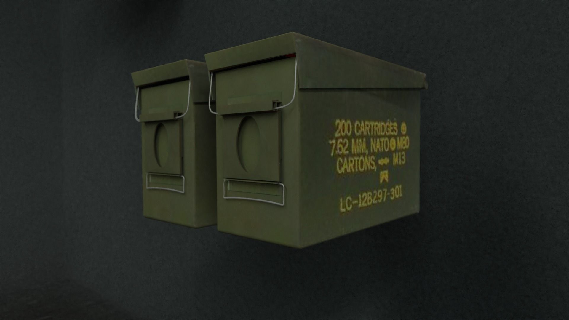 Weapons  locker 3D model_13