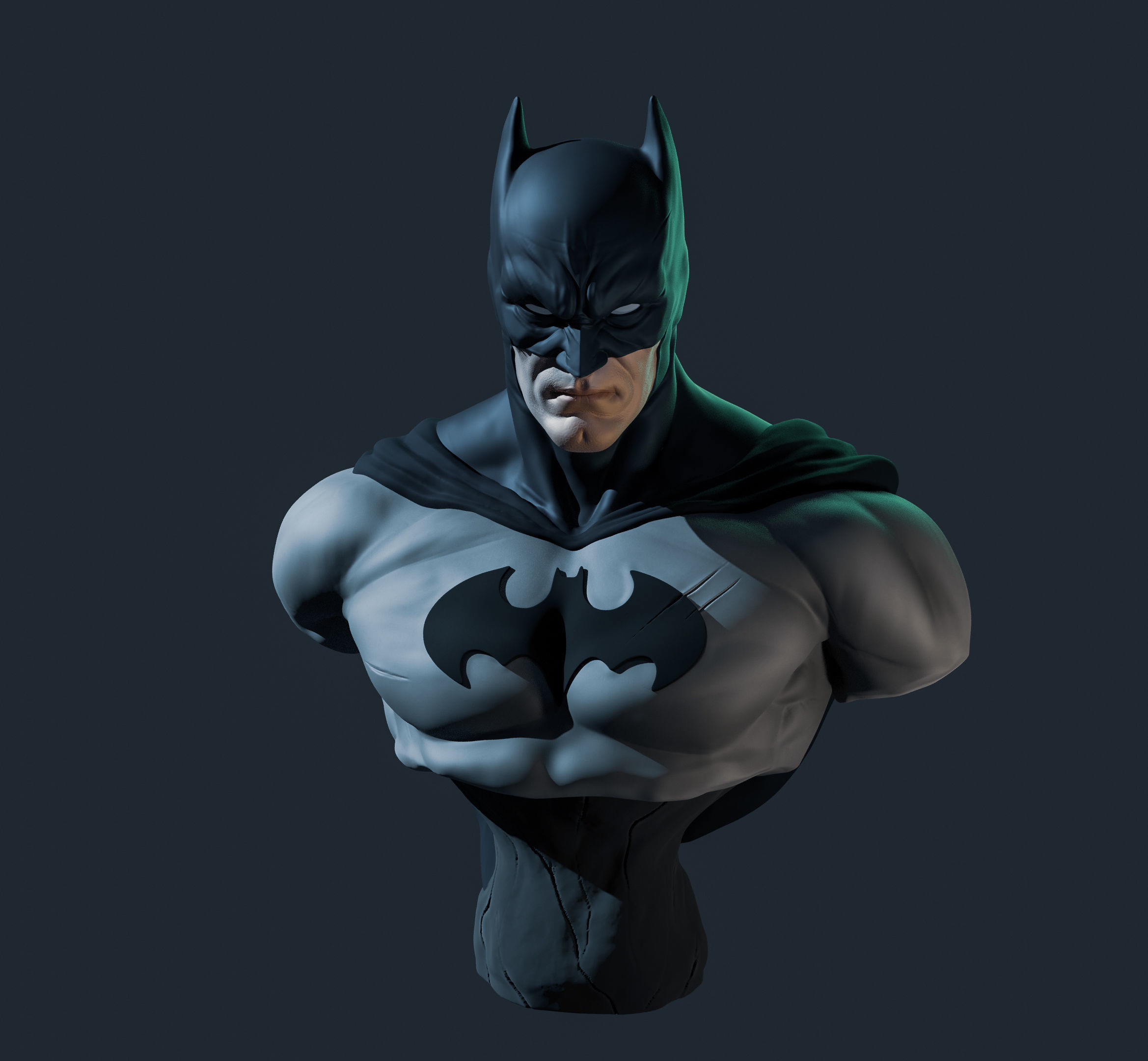 Batman bust 3D print modelREADY 3D print model_9
