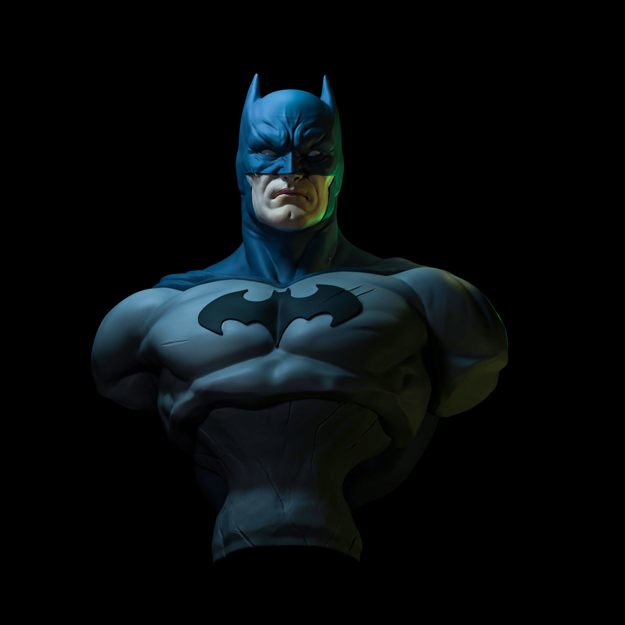 Batman bust 3D print modelREADY 3D print model_3