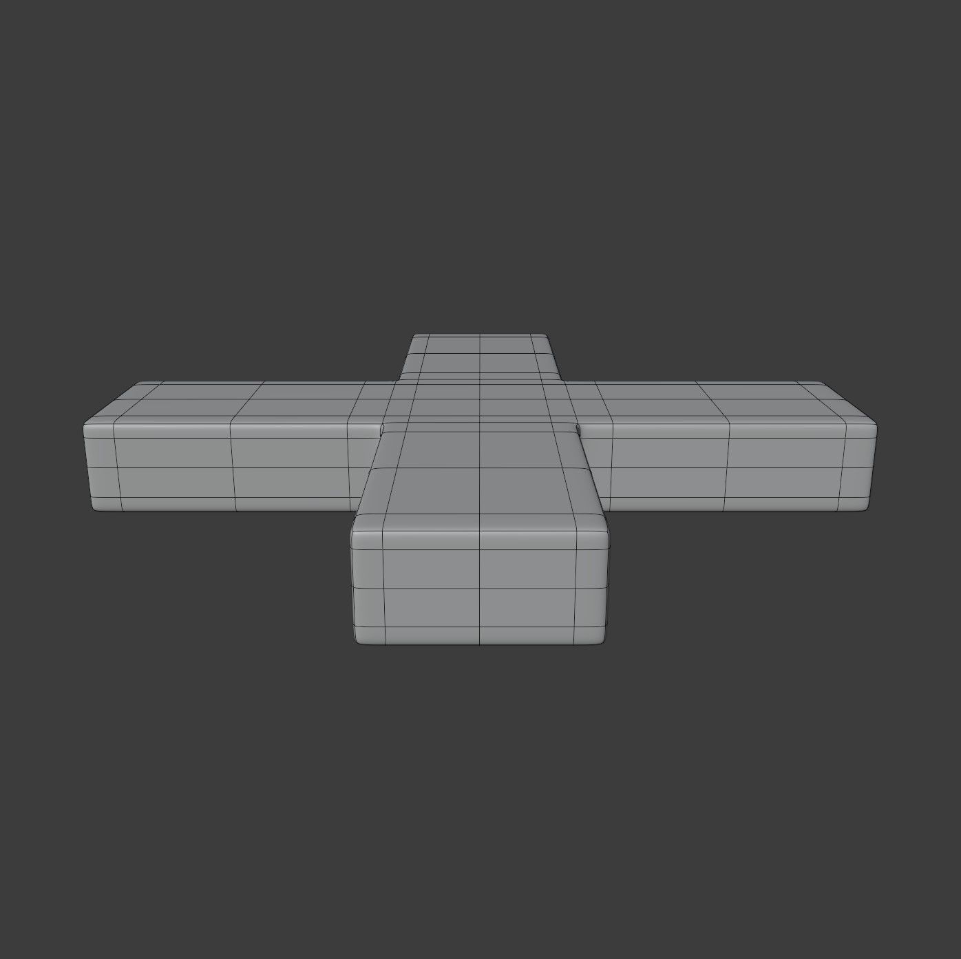 Greek Cross Symbol 3D model_5