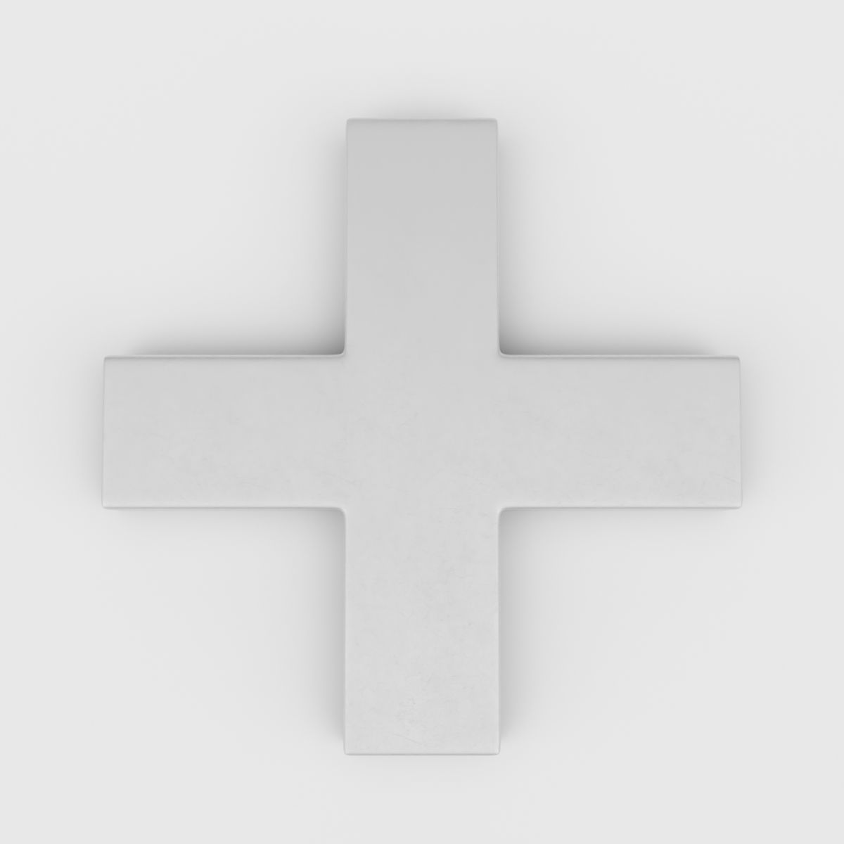 Greek Cross Symbol 3D model_2