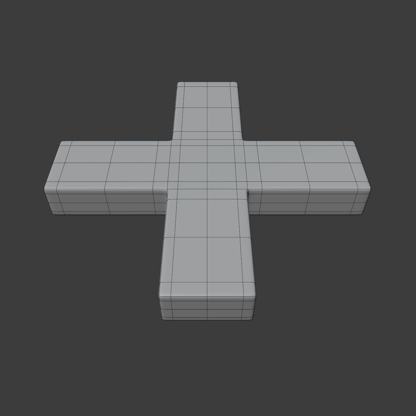 Greek Cross Symbol 3D model_6