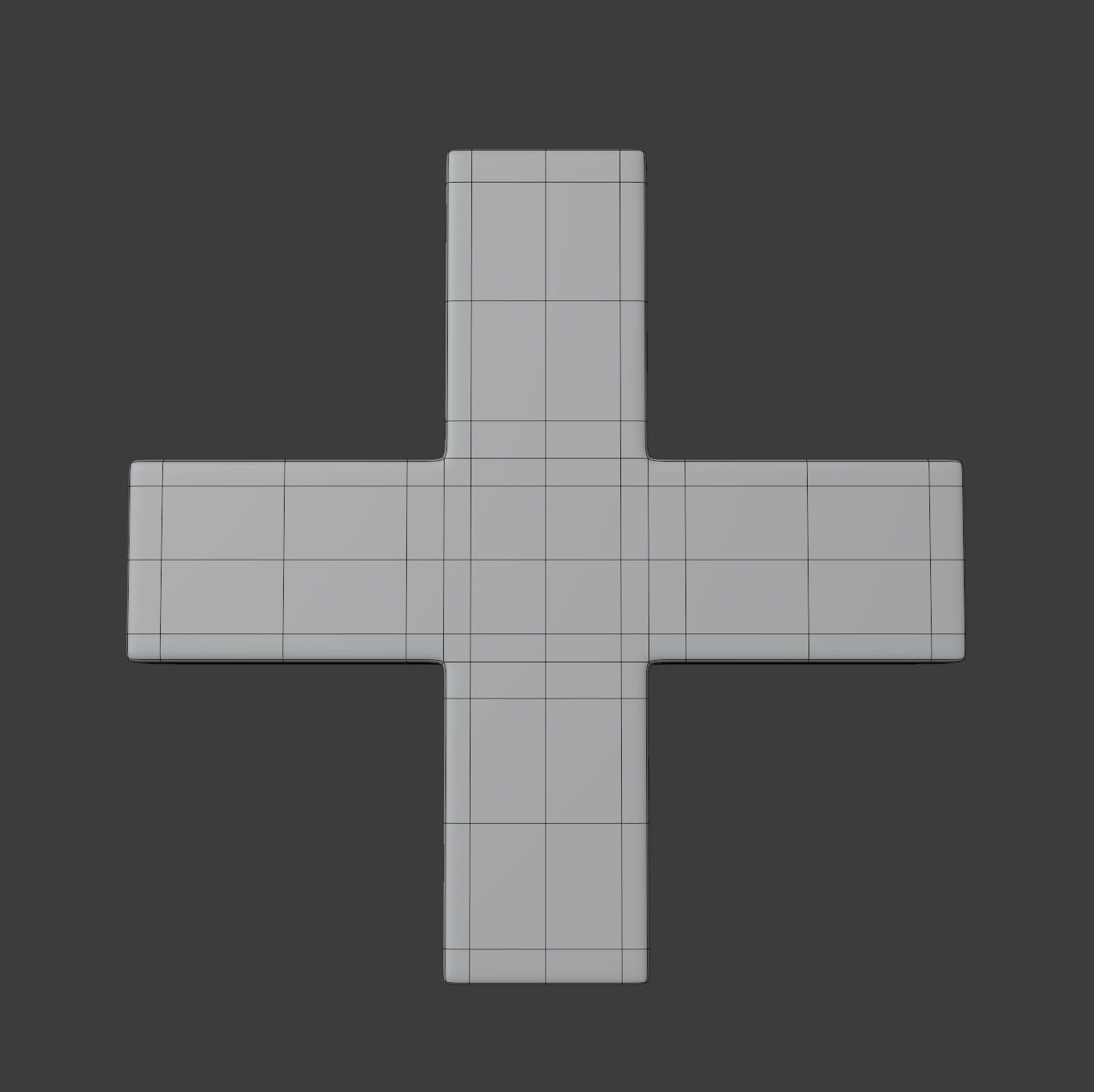 Greek Cross Symbol 3D model_7