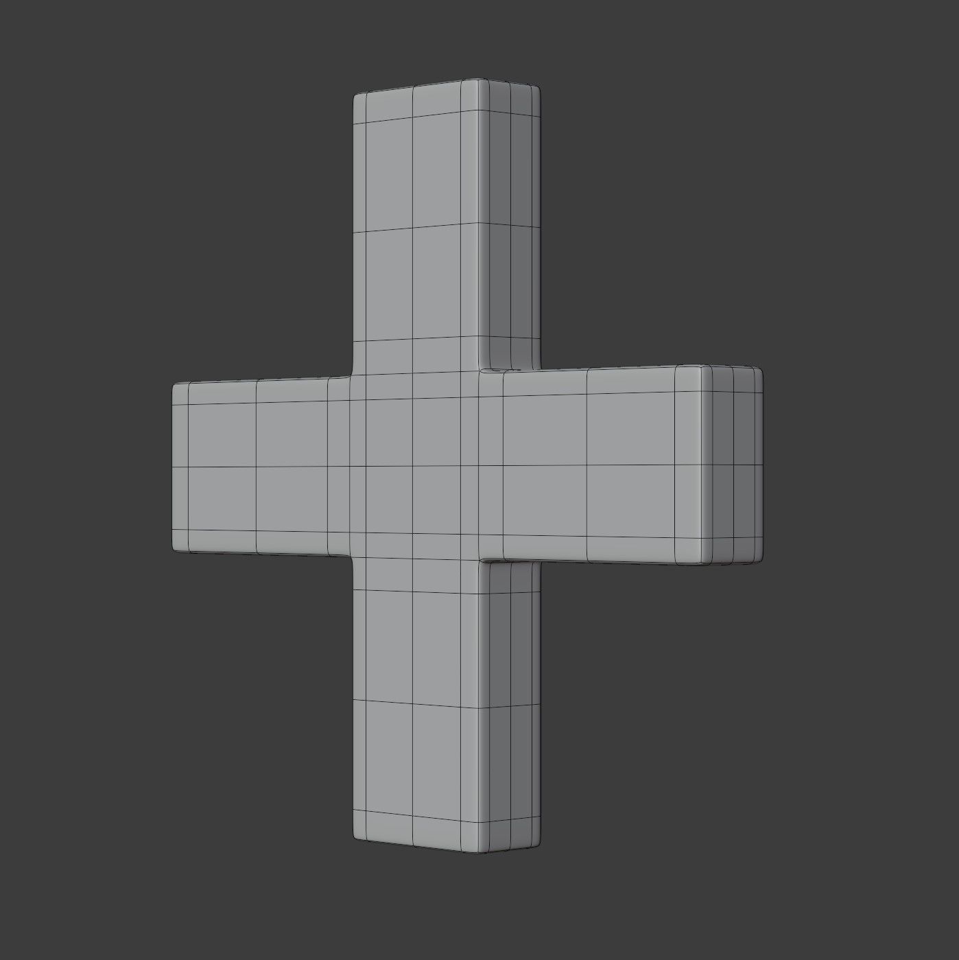 Greek Cross Symbol 3D model_8