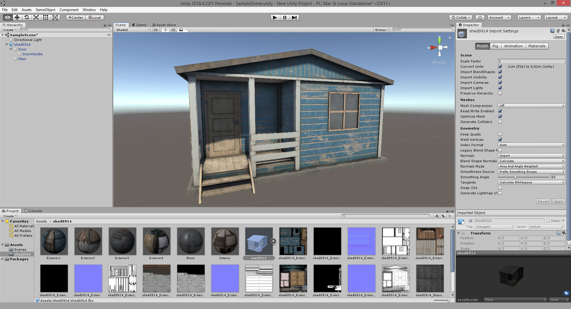 Worn Shed PBR Game-Ready Low-poly 3D model_17