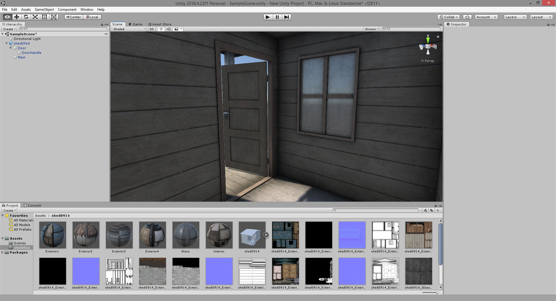 Worn Shed PBR Game-Ready Low-poly 3D model_21