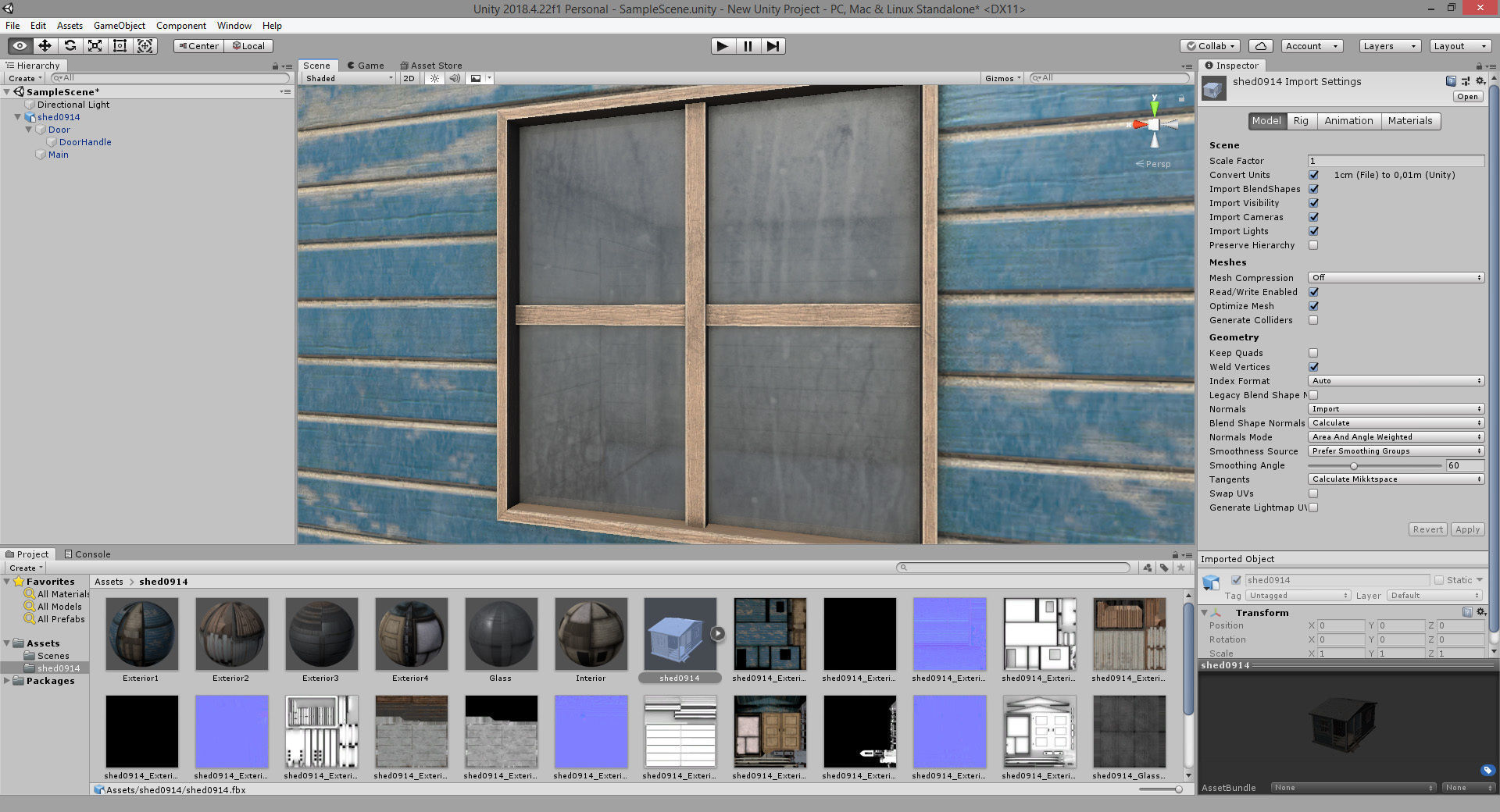 Worn Shed PBR Game-Ready Low-poly 3D model_19