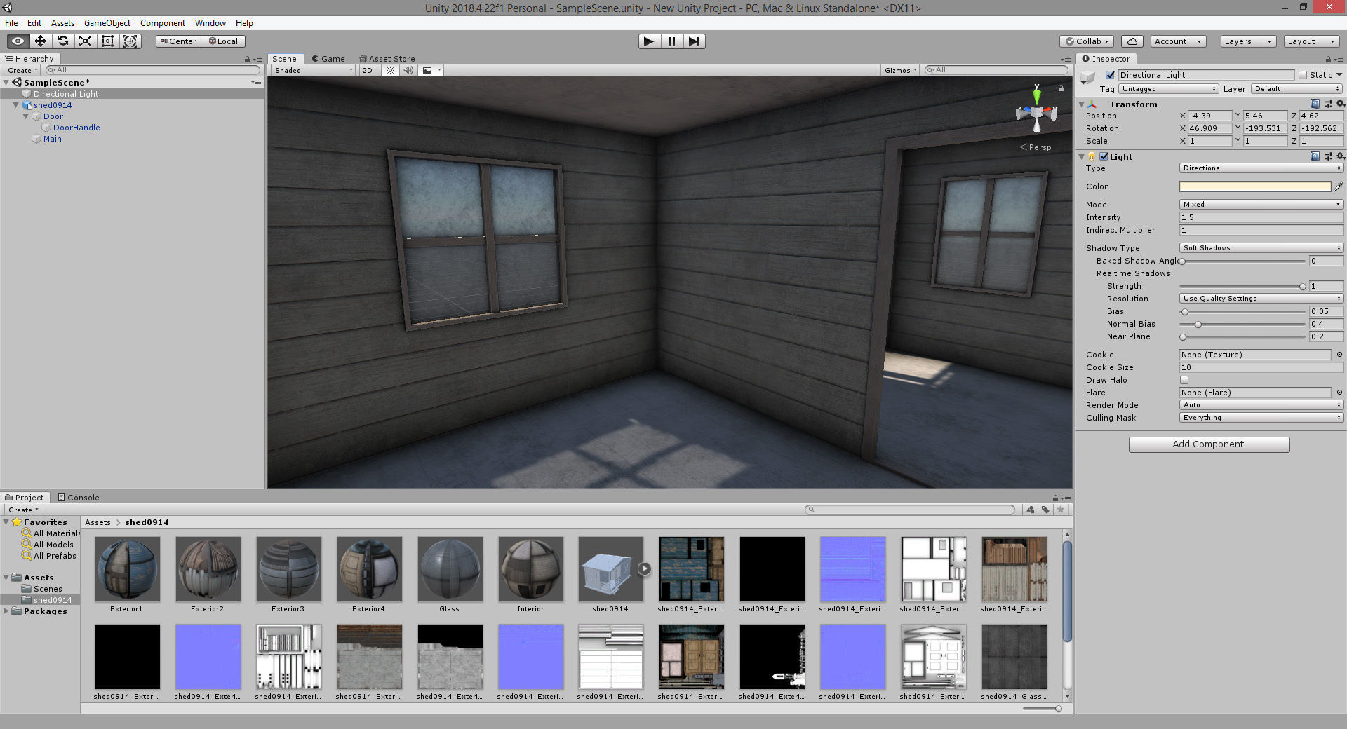 Worn Shed PBR Game-Ready Low-poly 3D model_20