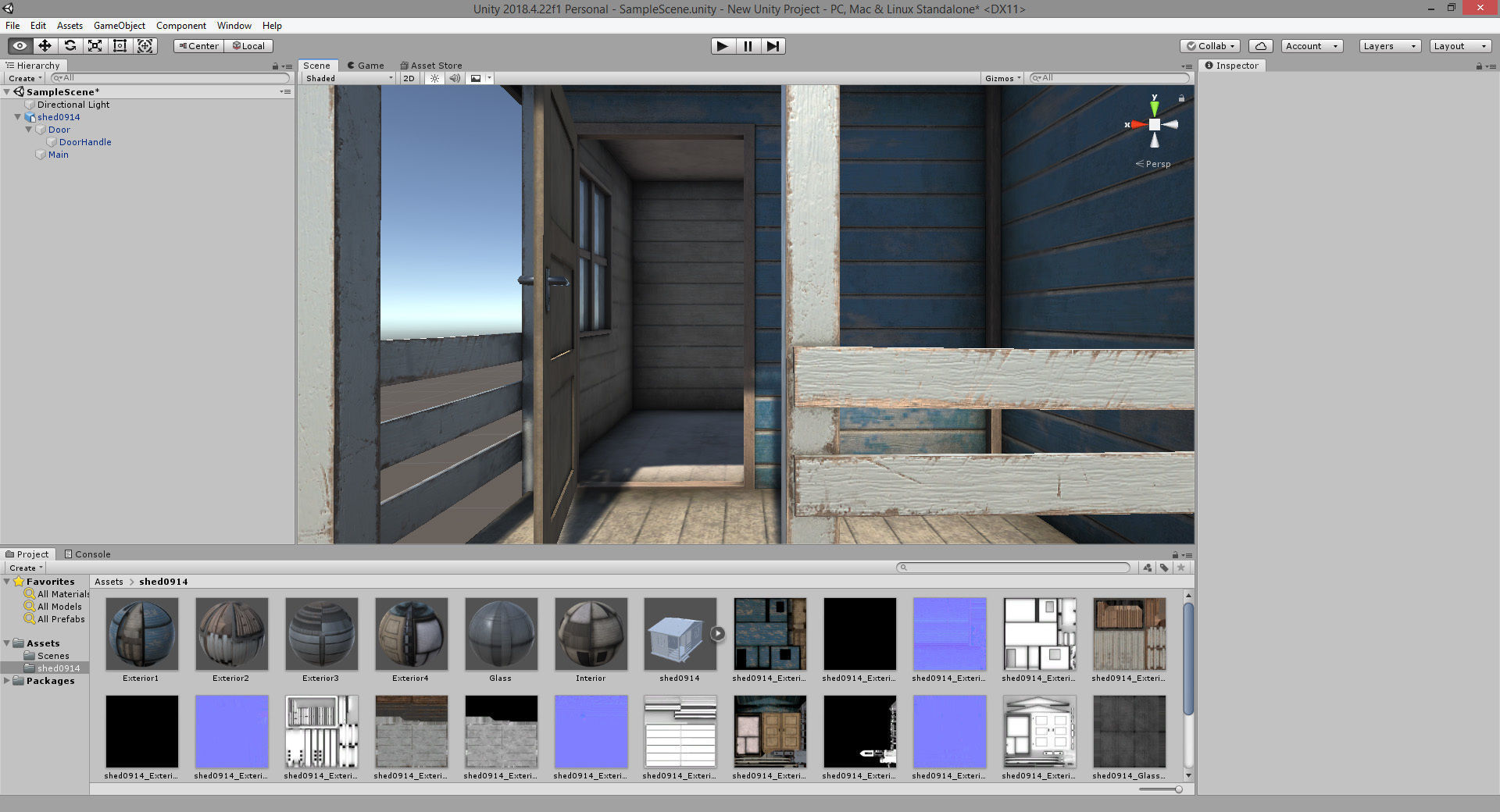 Worn Shed PBR Game-Ready Low-poly 3D model_18
