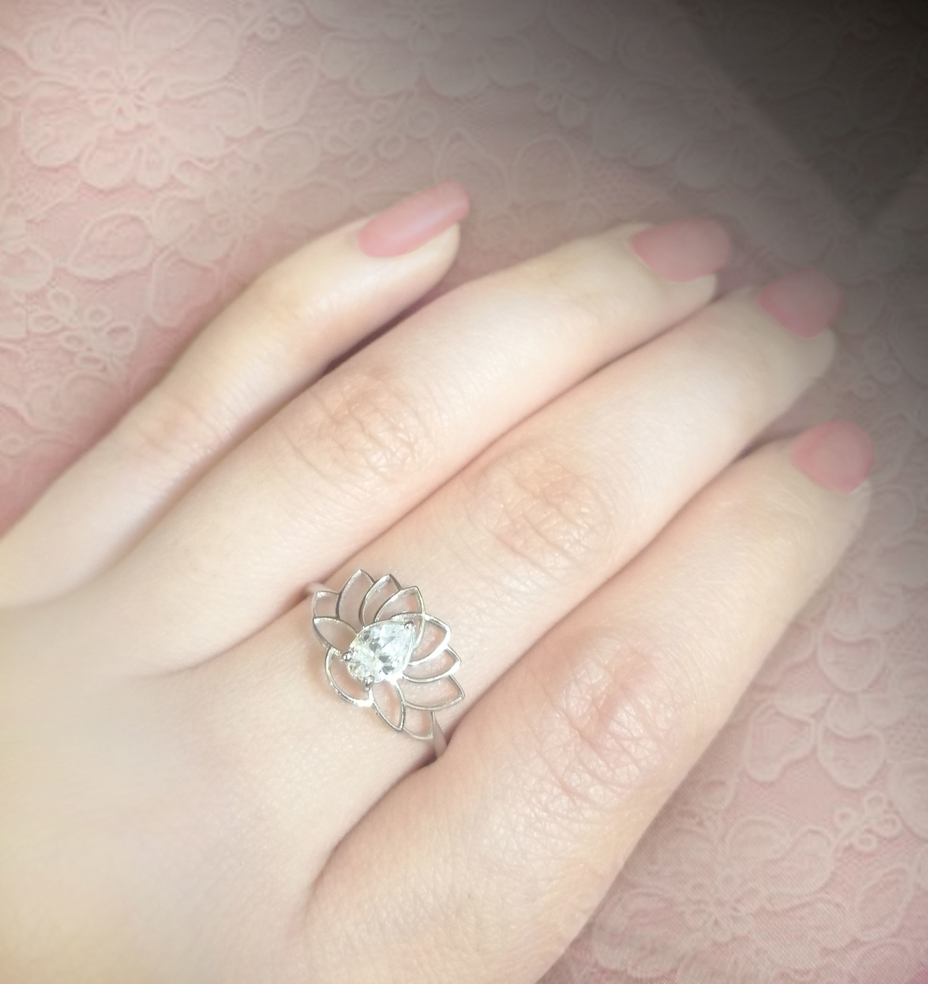 Lotus Ring 3D Print 3D print model_6