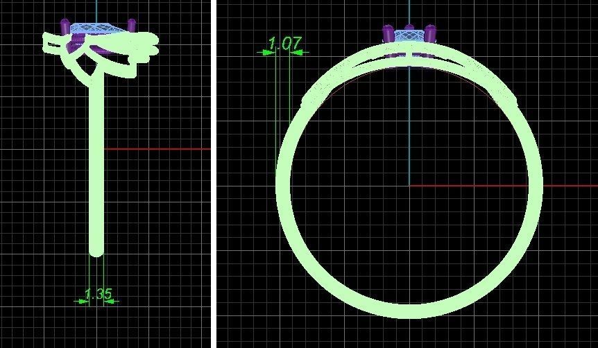 Lotus Ring 3D Print 3D print model_8