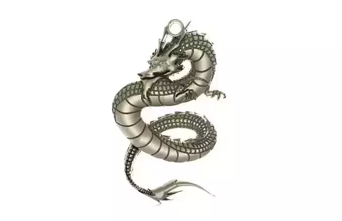 Chinese dragon pendant 1