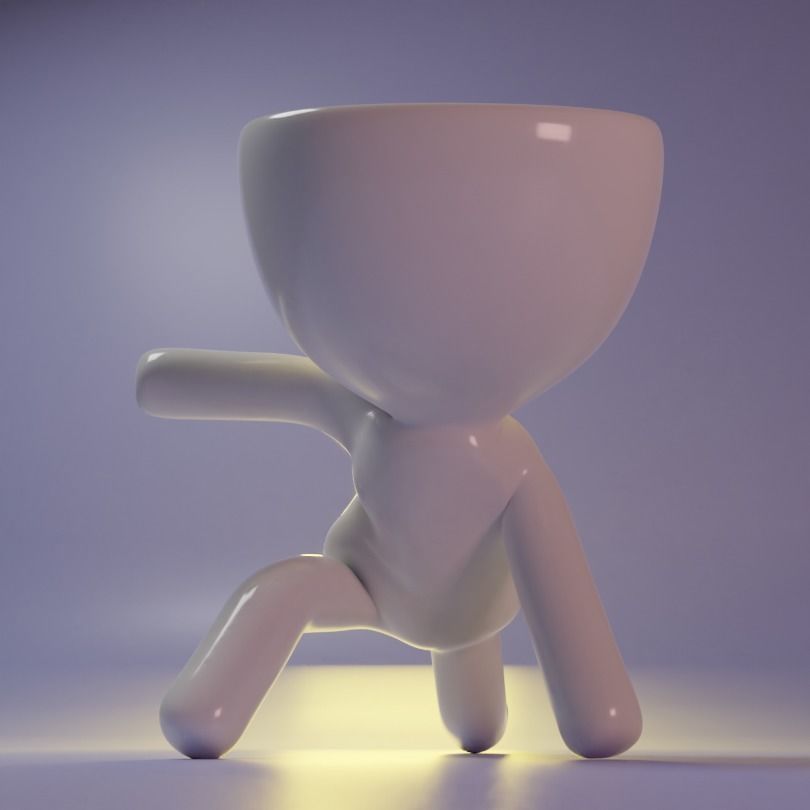 Robert Plant Pot - Hero pose 3D print model_1