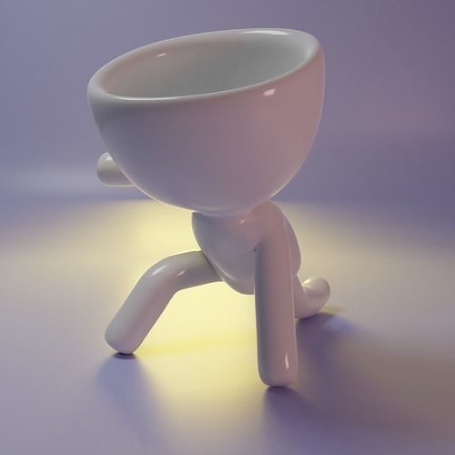 Robert Plant Pot - Hero pose 3D print model