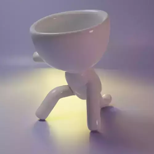 Robert Plant Pot - Hero pose 3D print model