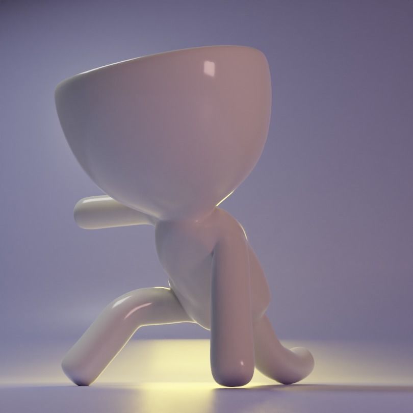 Robert Plant Pot - Hero pose 3D print model_2