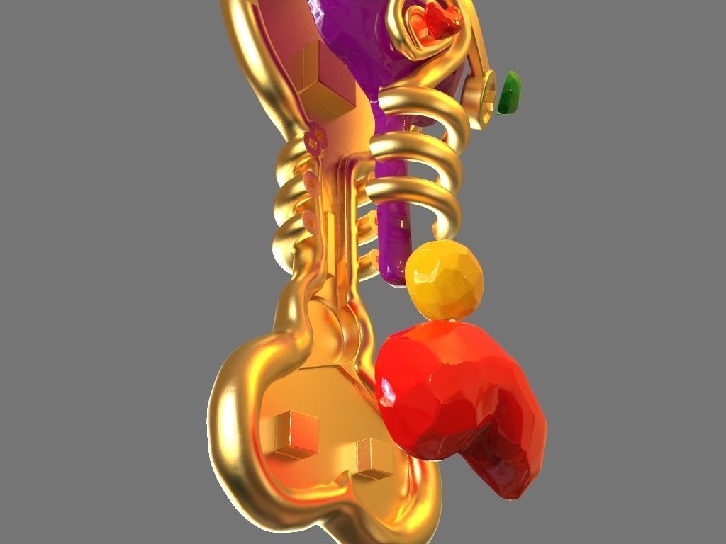 Fantasy Hair Brush Toy 3D print model_21