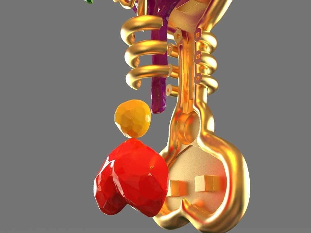 Fantasy Hair Brush Toy 3D print model_22