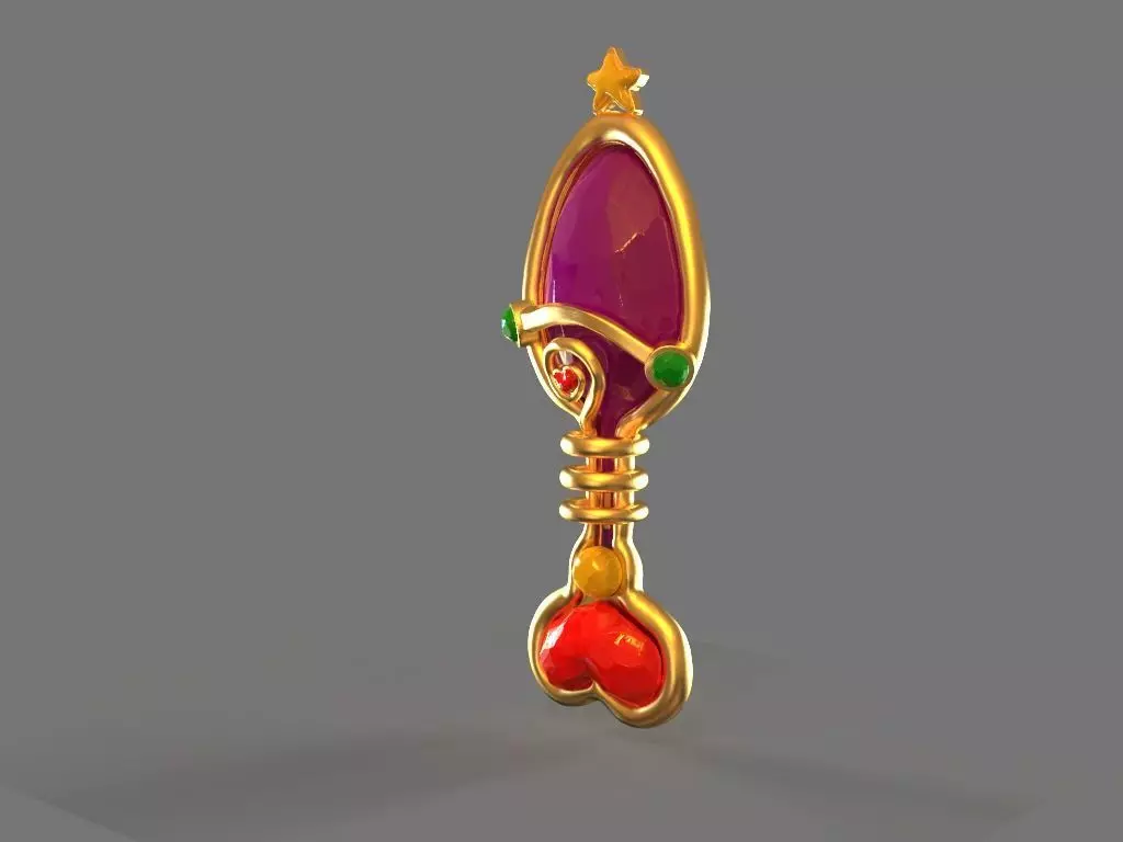 Fantasy Hair Brush Toy 3D print model_0