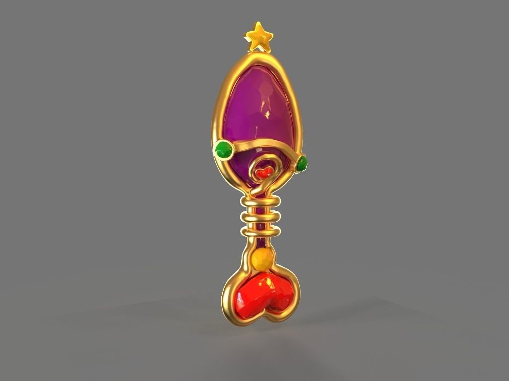 Fantasy Hair Brush Toy 3D print model_6