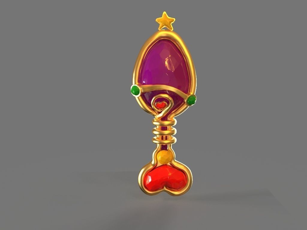 Fantasy Hair Brush Toy 3D print model_1