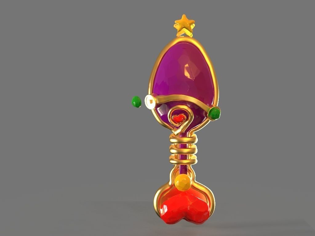 Fantasy Hair Brush Toy 3D print model_12