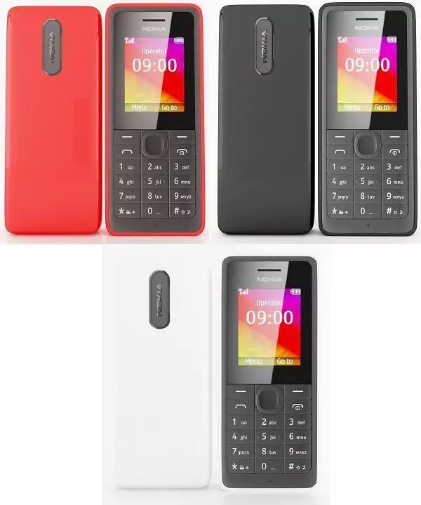 Nokia 106 Collection 3D model_0