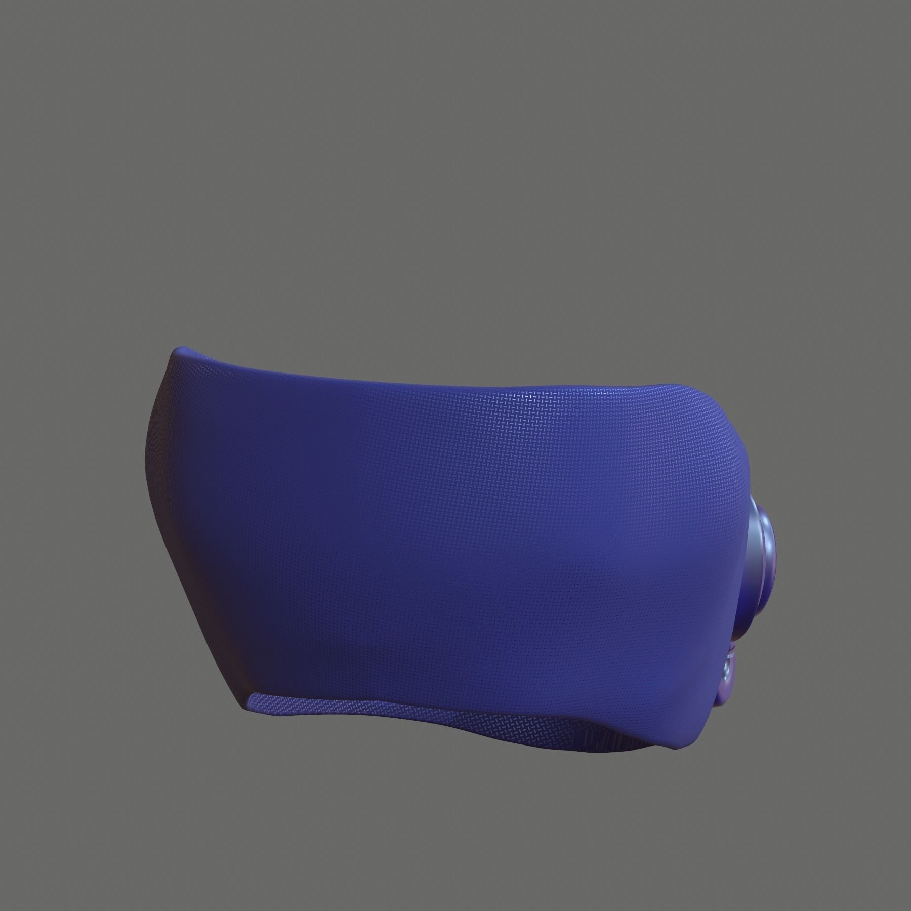 Gas mask helmet 3d model scifi Low-poly Low-poly 3D model_5