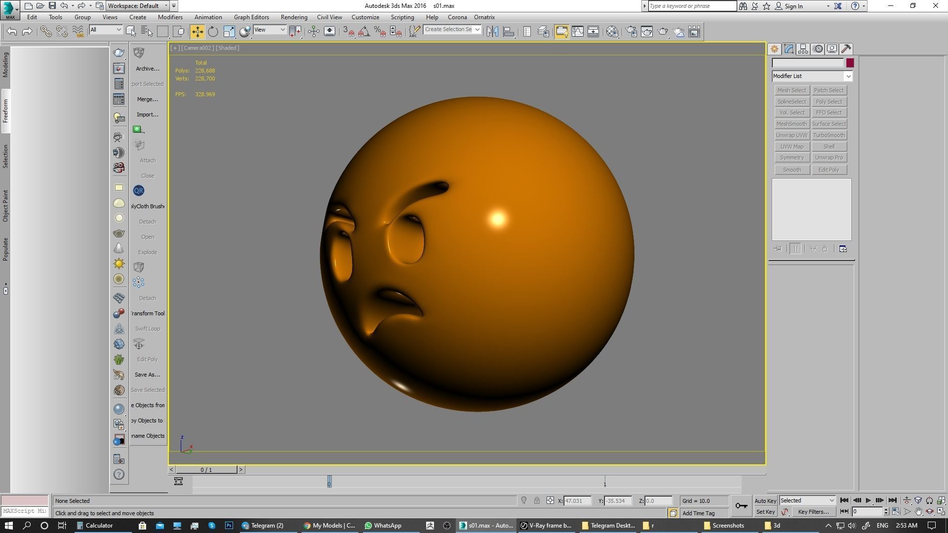 Emoji Angry Face 3D model_2