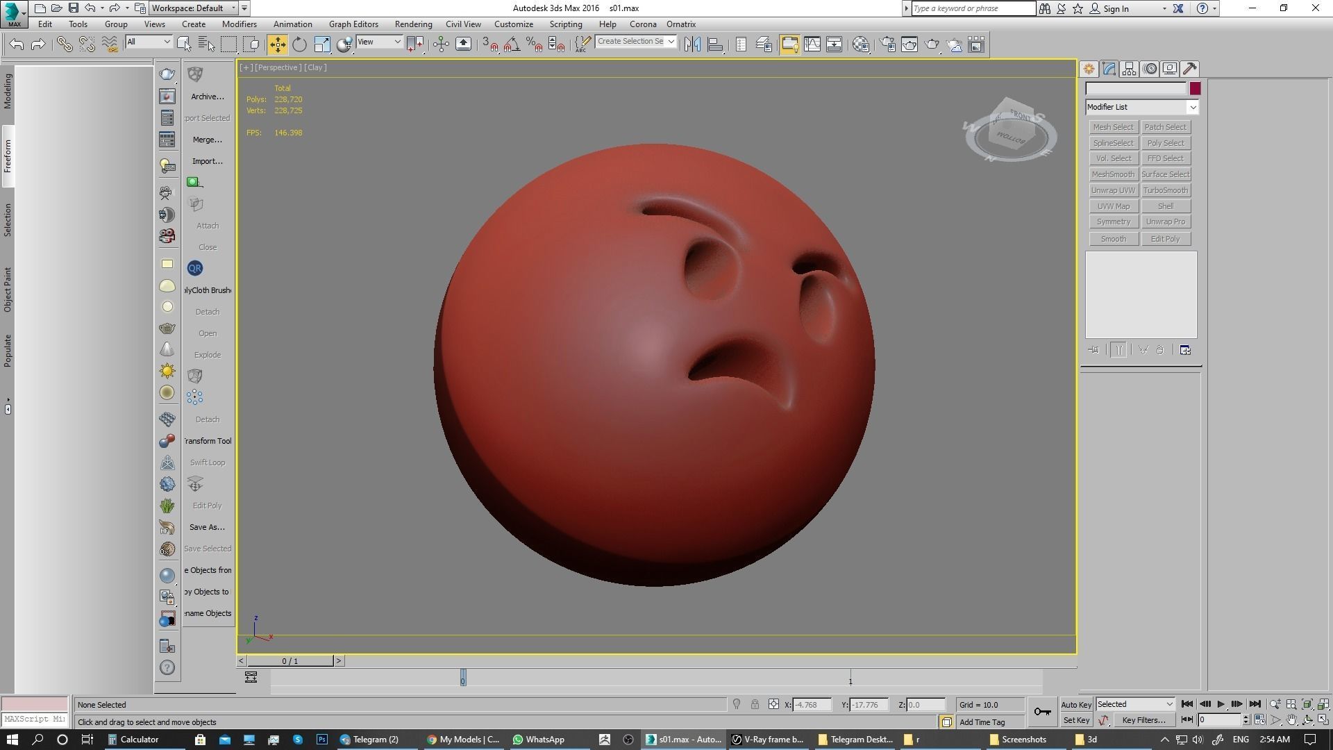 Emoji Angry Face 3D model_23