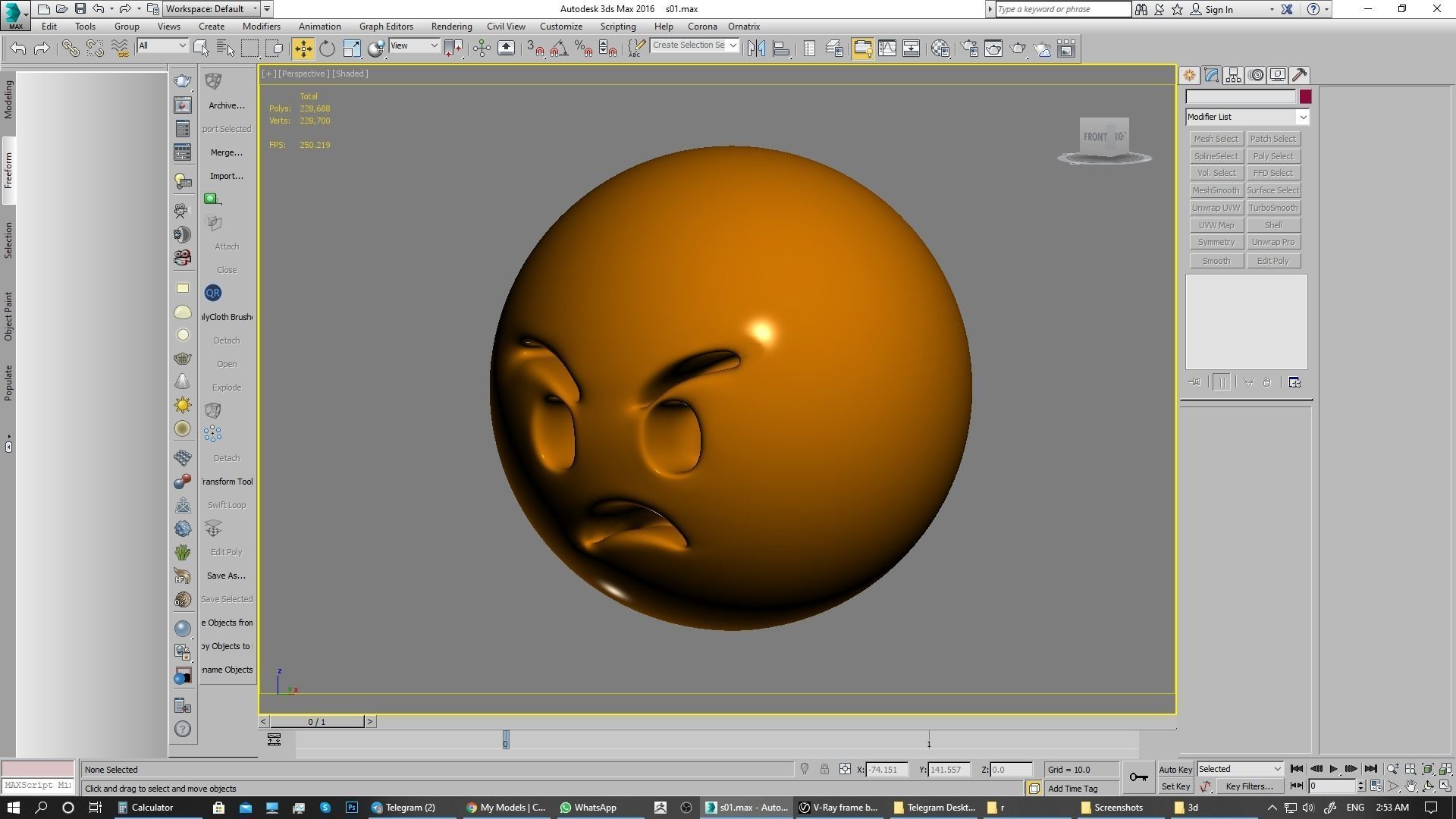 Emoji Angry Face 3D model_4