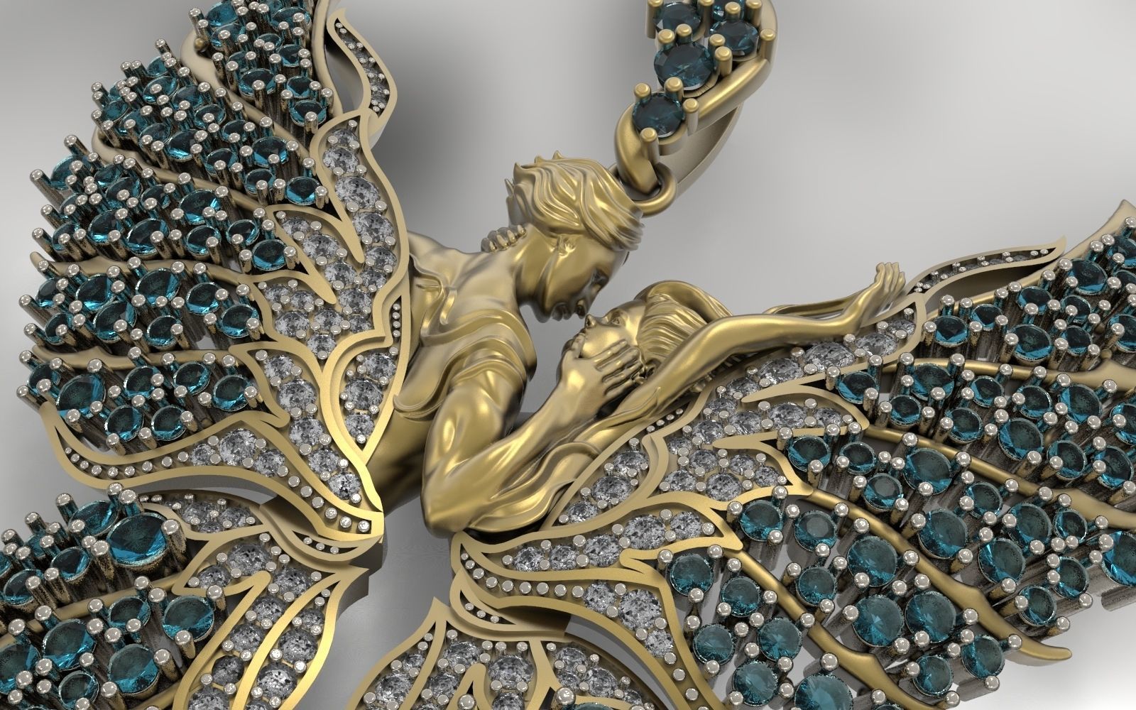 Butterfly  Pendant 3D print model_2