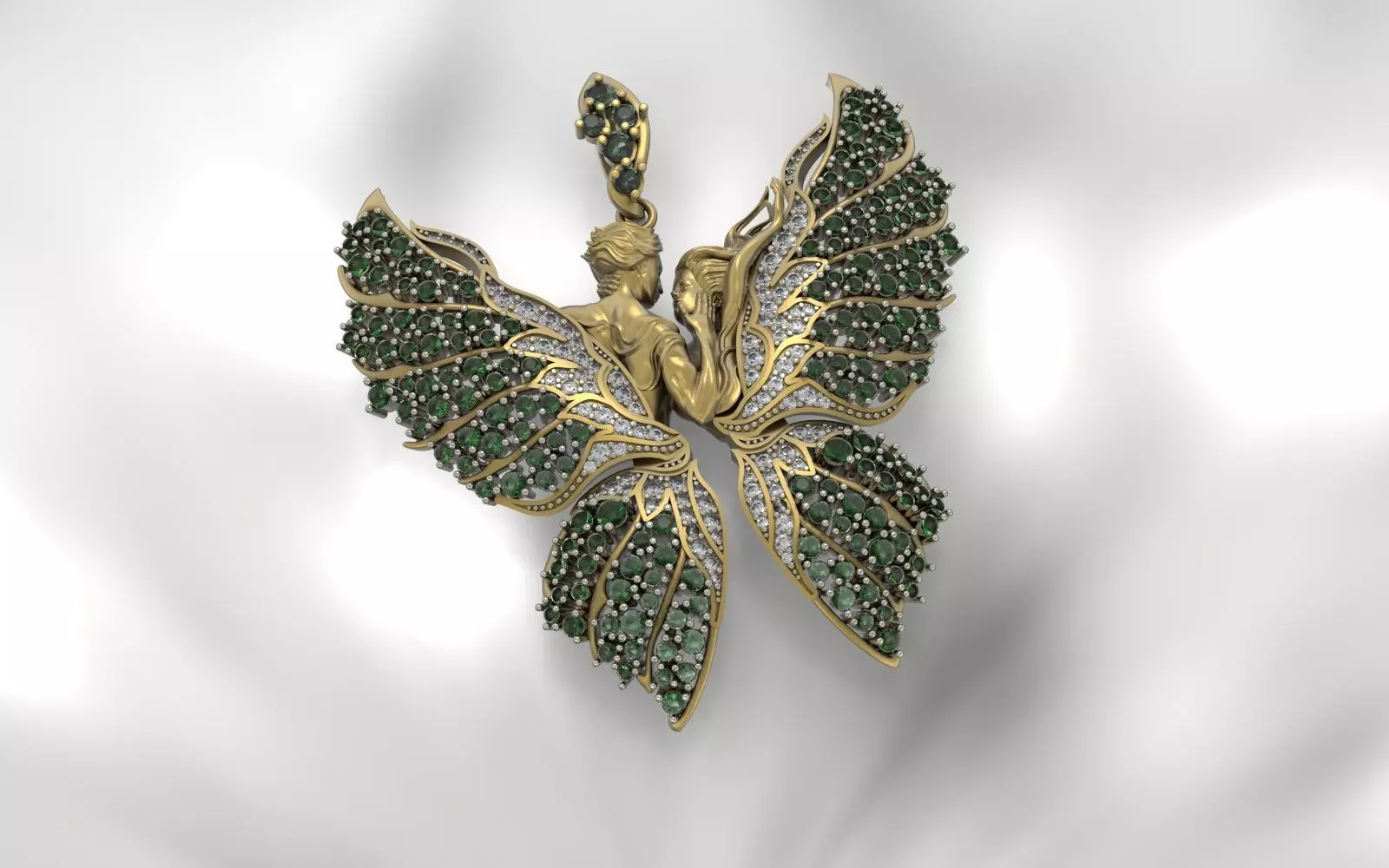 Butterfly  Pendant 3D print model_0