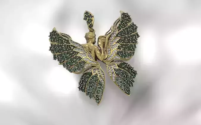 Butterfly  Pendant 3D print model