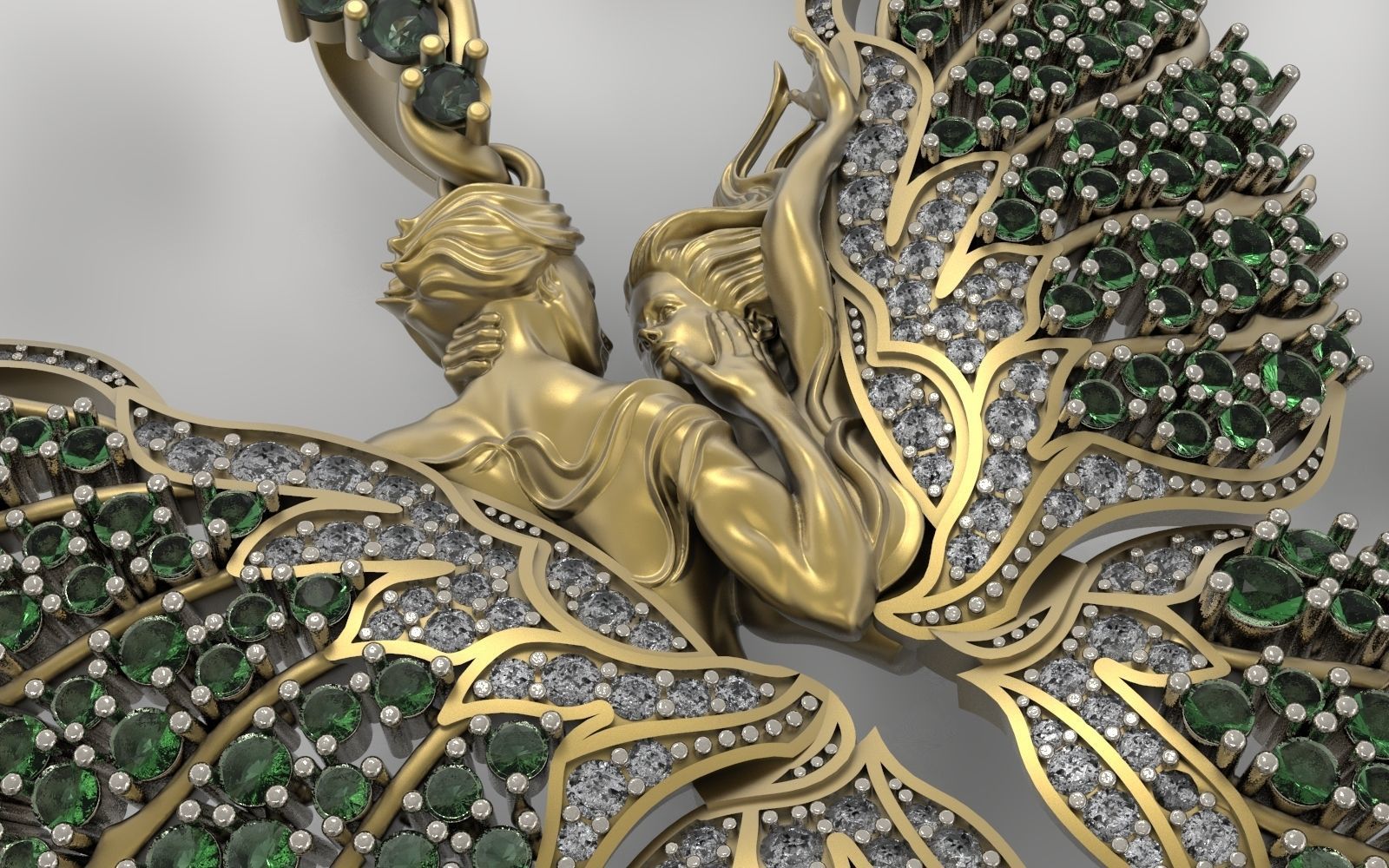 Butterfly  Pendant 3D print model_1