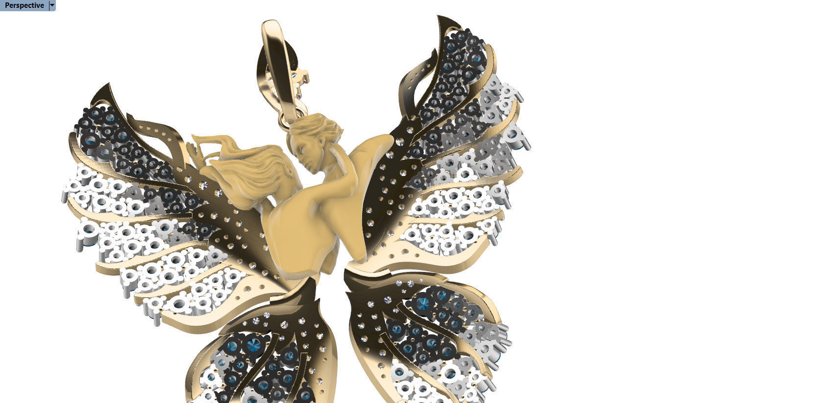 Butterfly  Pendant 3D print model_18
