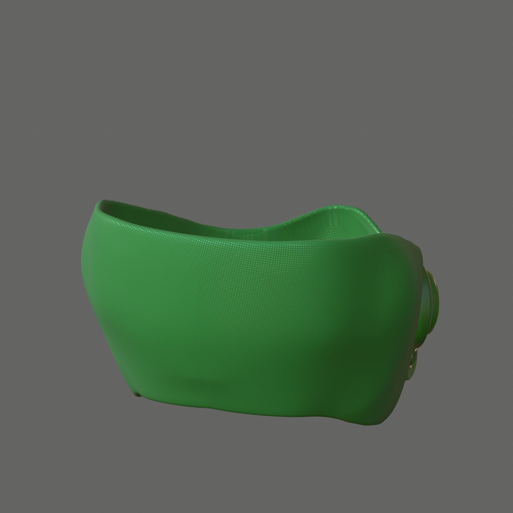 Gas mask helmet 3d model scifi Low-poly Low-poly 3D model_3