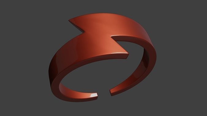 Flash lightning ring 3D print model