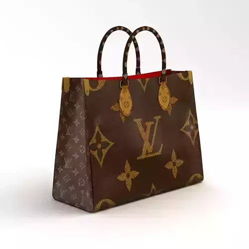Louis Vuitton Leather Bag 3D model