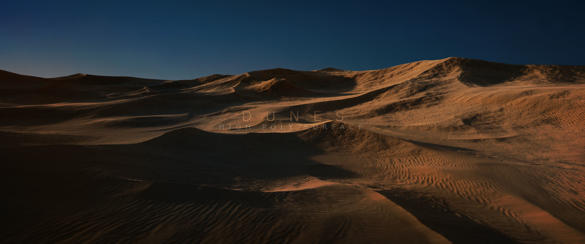 Desert mountain in 3D model_1