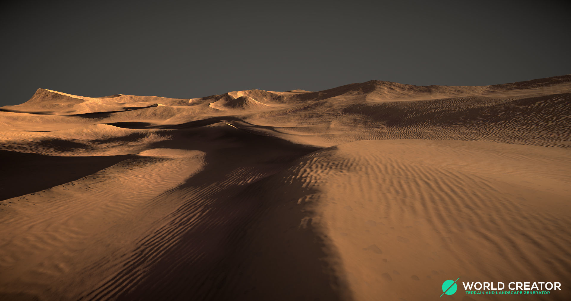 Desert mountain in 3D model_5