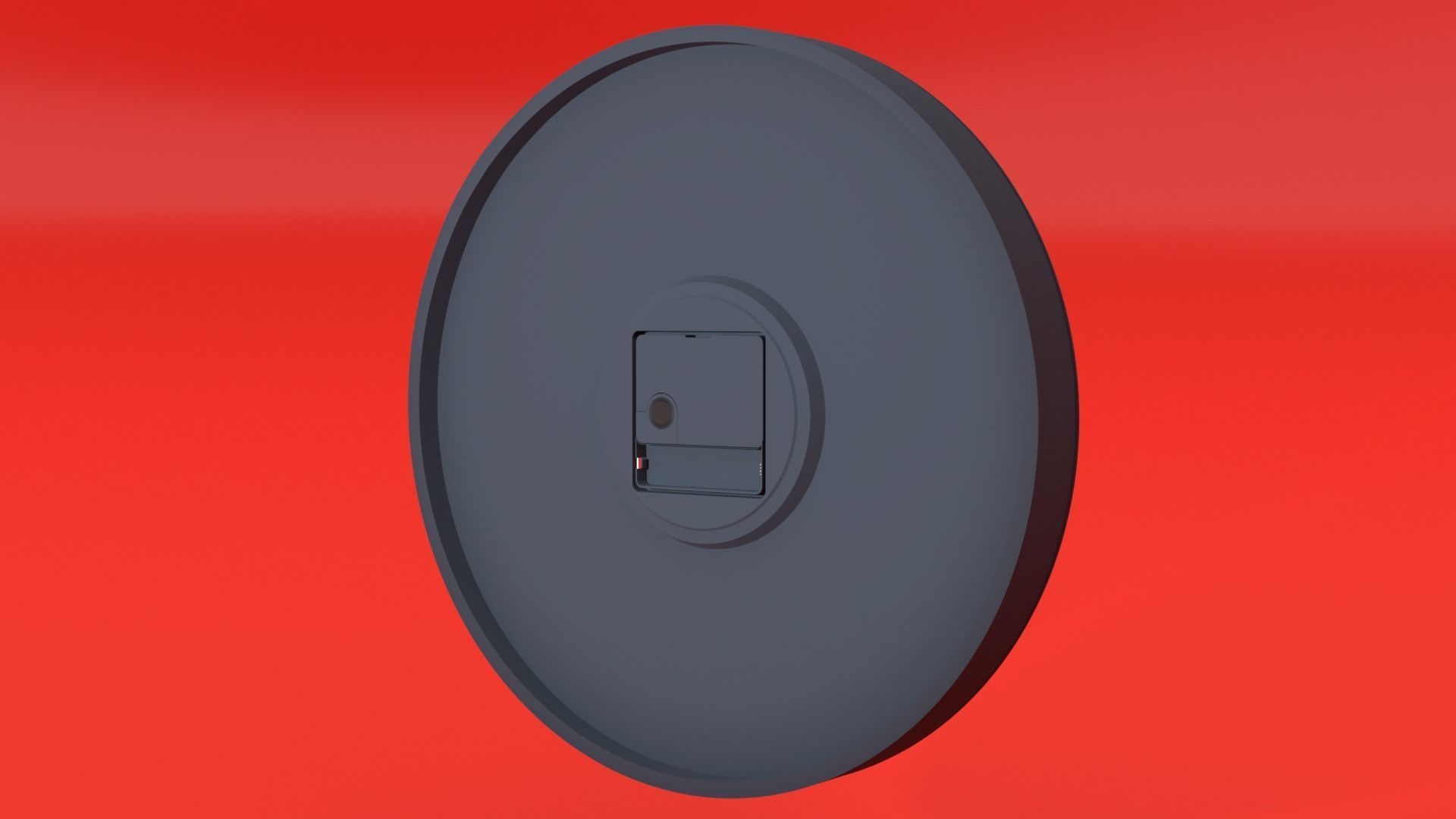 Wall Clock Low-poly 3D model_3